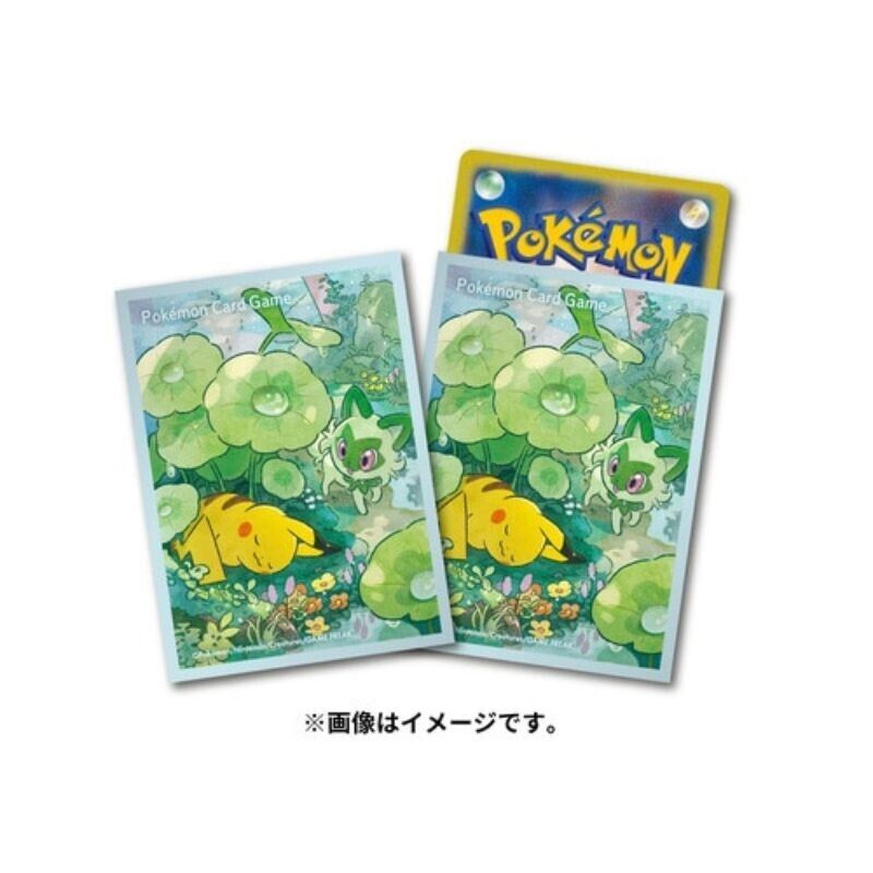 Pokemon Center Original Card Sleeves Pikachu & Sprigatito JAPAN OFFICIAL Pokemon Center Original Card Sleeves Pikachu & Sprigatito JAPAN OFFICIAL