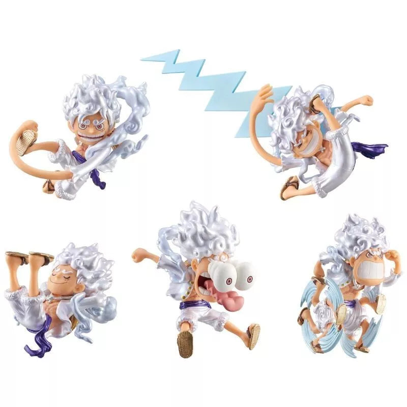 Banpresto World Collectable Figure One Piece Luffy Gear5 Metallic Ver Set of 5