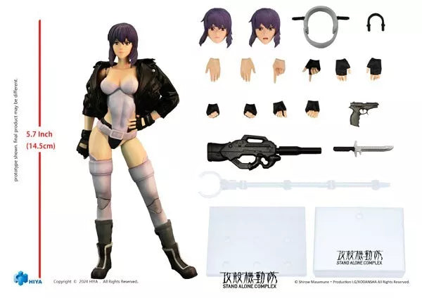 Ghost in the Shell Stand Alone Complex Motoko Kusanagi 1/12 Action Figure JAPAN