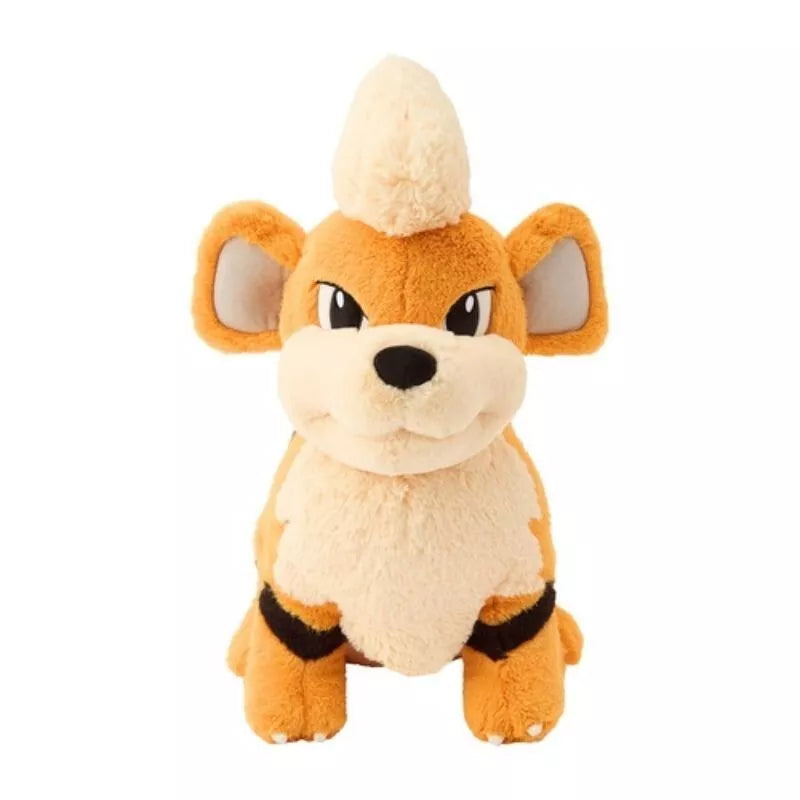 Pokemon Center Original Growlithe Sitting Plush Doll JAPAN OFFICIAL