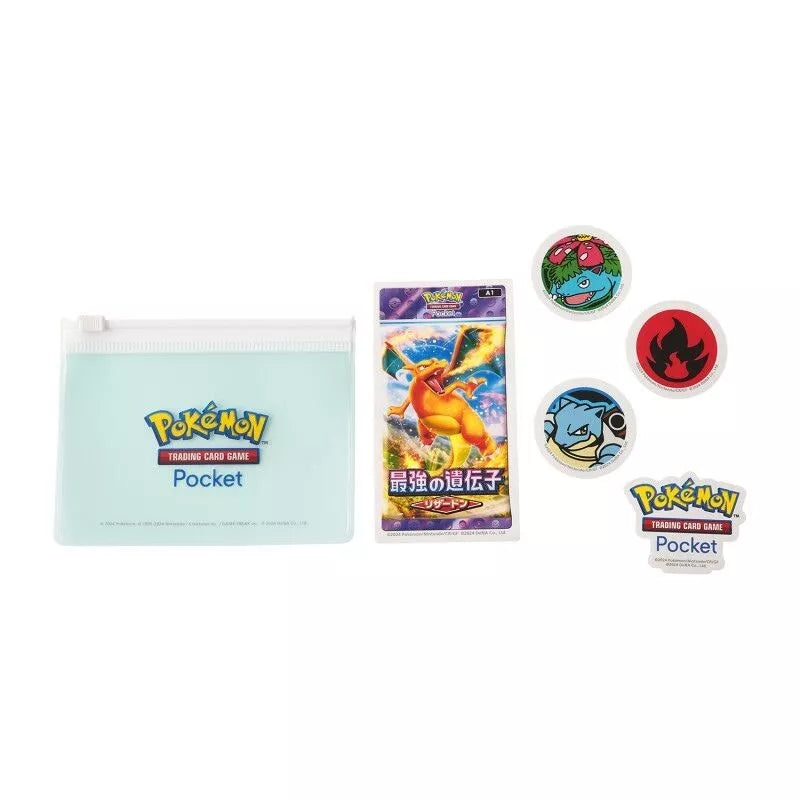 Pokemon Center Original Trading Card Game Pocket Pouches & Stickers Charizard