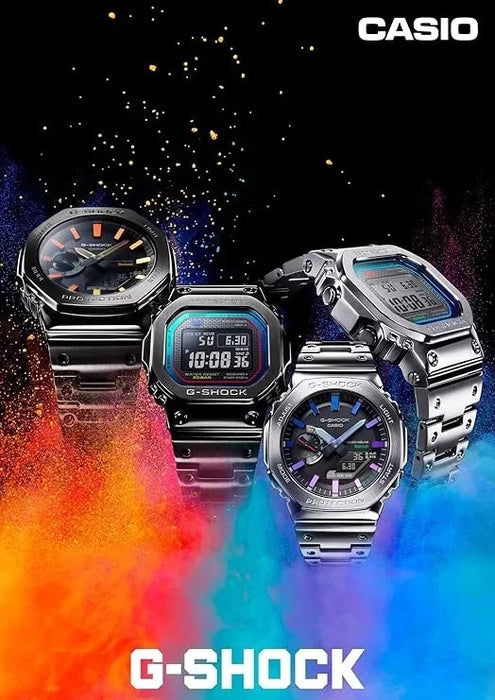 Casio G-Shock GMW-B5000PC-1JF Rainbow x Silver Digital Bluetooth Men's Watch