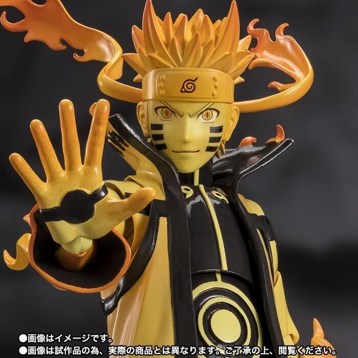 BANDAI S.H.Figuarts Naruto Uzumaki Kurama Link Mode Action Figure JAPAN