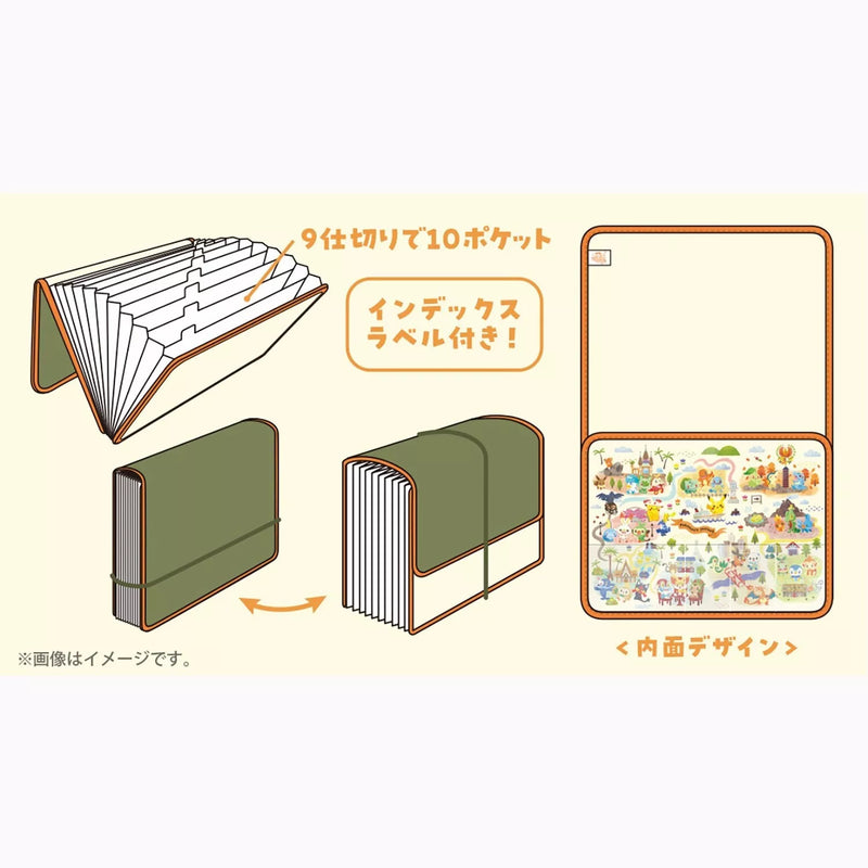 Pokemon Center Original Pokemon's Journey Estuche para documentos A4 OFICIAL DE JAPÓN