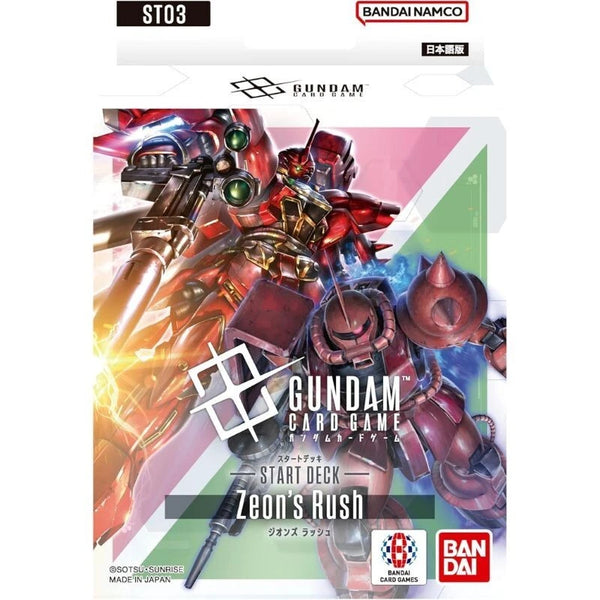 BANDAI Gundam Card Game Zeon's Rush Starter Deck ST03 TCG JAPAN BANDAI Gundam Card Game Zeon's Rush Starter Deck ST03 TCG JAPAN