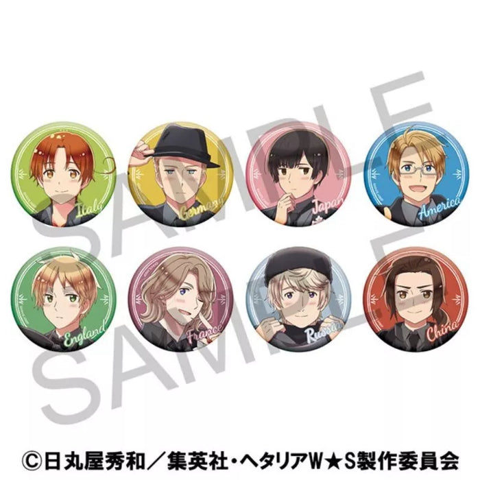 Hetalia World Stars Chara Badge Collection Complete Set JAPAN OFFICIAL