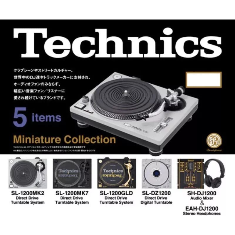 Technics Miniature Collection Complete Set Figure Capsule Toy JAPAN OFFICIAL