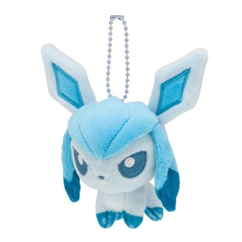 Pokemon Center Original Mocchiri Mascot Pokemon Dolls Keychain Glaceon JAPAN