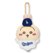 Gray Parka Service Chiikawa x MLB Tokyo Series Mascot Usagi Dodgers Plush JAPAN