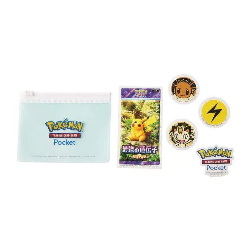 Pokemon Center Original Trading Card Game Pocket Pouches & Stickers Pikachu