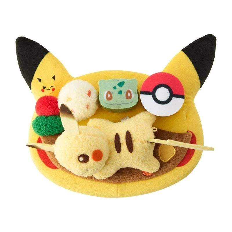 Pokemon Center Original Cafe Plate Plush Pikachu JAPAN OFFICIAL