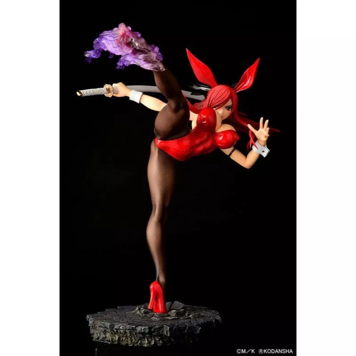 Fairy Tail Erza Scarlet High Kick ver. Crimson Bunny 1/6 Figure JAPAN OFFICIAL