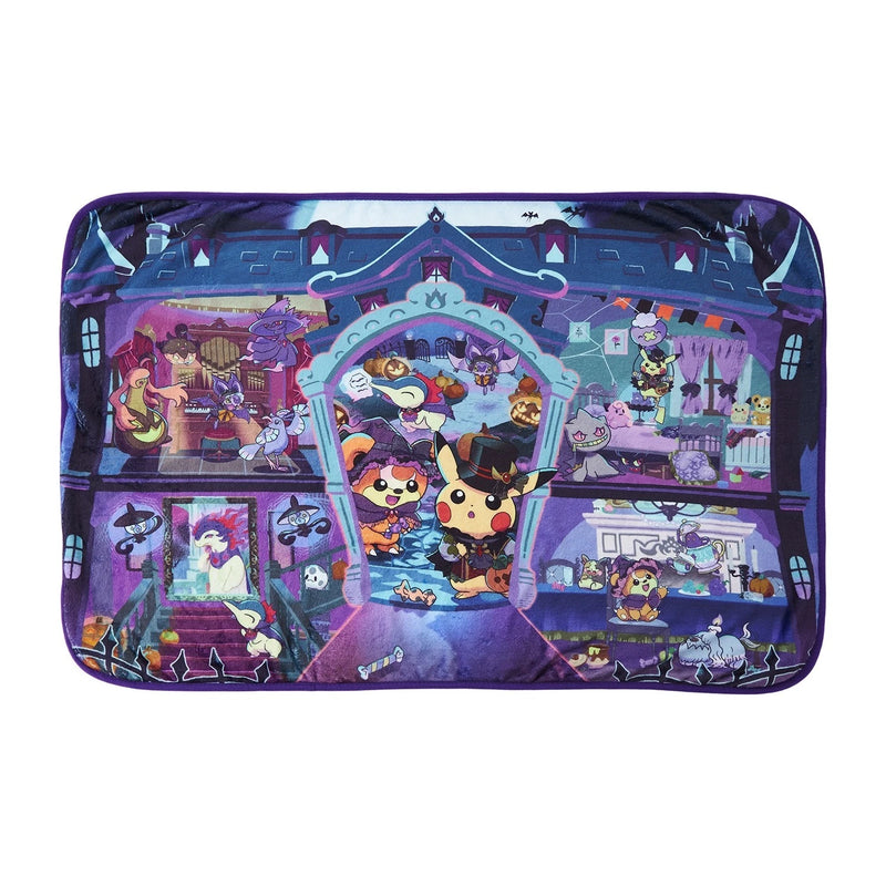 Pokemon Center Original Halloween Ghost Chateau Decke mit Beutel JAPAN