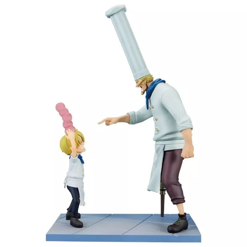 Ichiban Kuji One Piece Road To Dawn Sanji & Zeff Prize D Figure JAPAN OFFICIAL