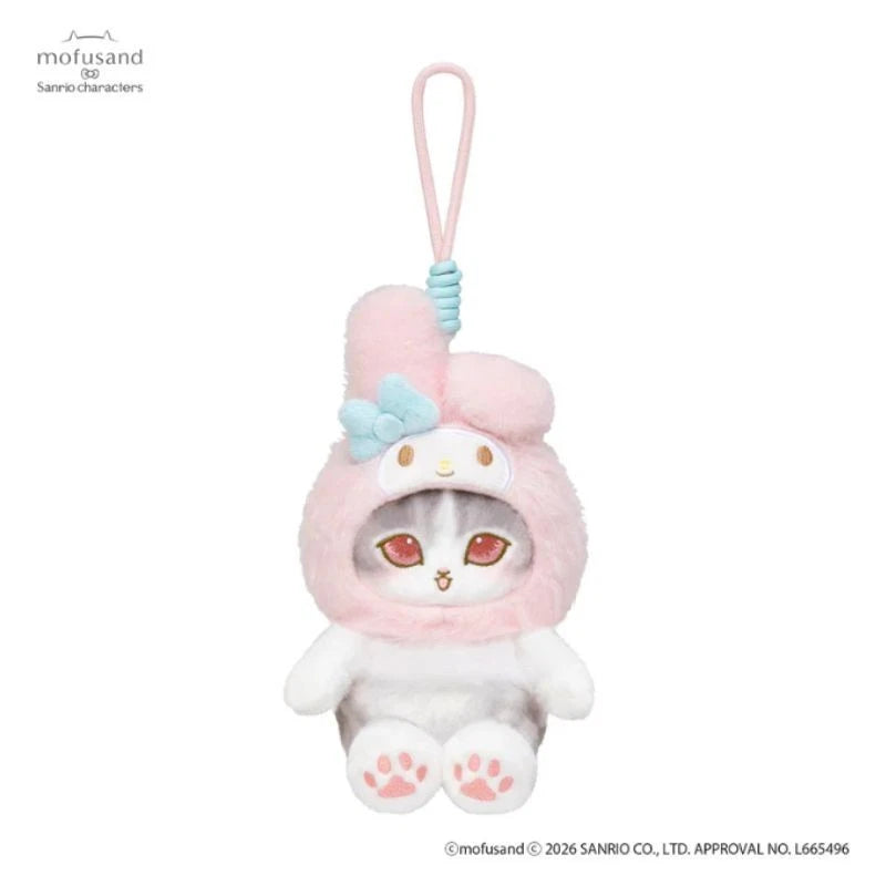 mofusand x Sanrio Characters Potefuwa Mascot My Melody Plush JAPAN OFFICIAL