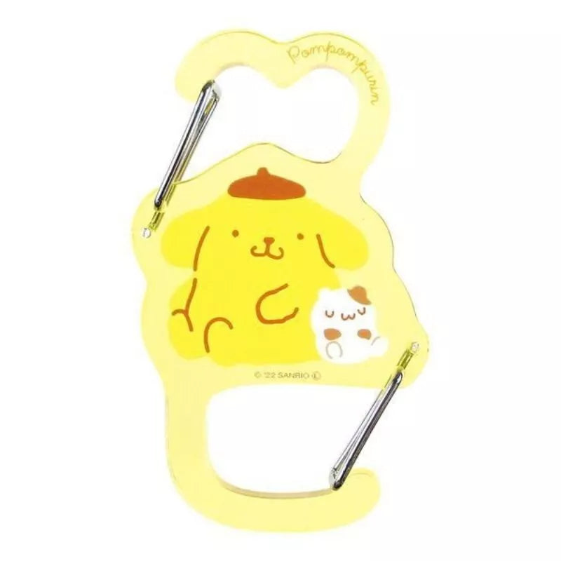 T'S Factory Sanrio Characters Pompompurin Twin Carabiner Holder JAPAN OFFICIAL