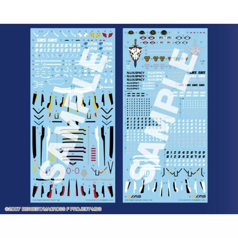 V.F.G. Macross Frontier VF-25 Regular Decals Set JAPAN OFFICIAL