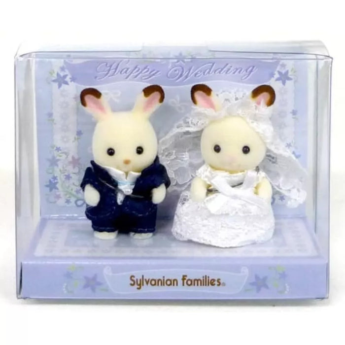 Sylvanian Families CHOCOLATE RABBIT WEDDING PAIR Exclusive Calico Critters JAPAN