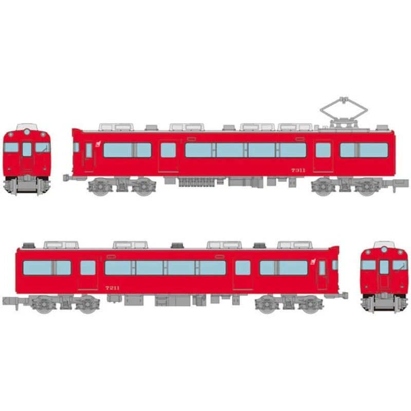 Tetsudou Collection Nagoya Railway 7300 Series 2Car Set JAPAN OFFICIAL