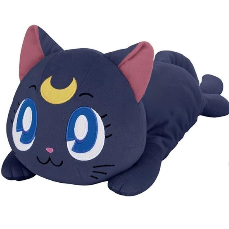 Banpresto Sailor Moon Cosmos Big Funyagurumi Luna Plush JAPAN OFFICIAL