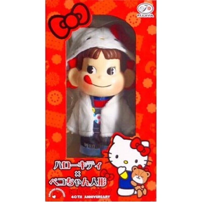Fujiya Sanrio 40th Anniversary Hello Kitty × Peko Chan Doll Figure JAP —  ToysOneJapan
