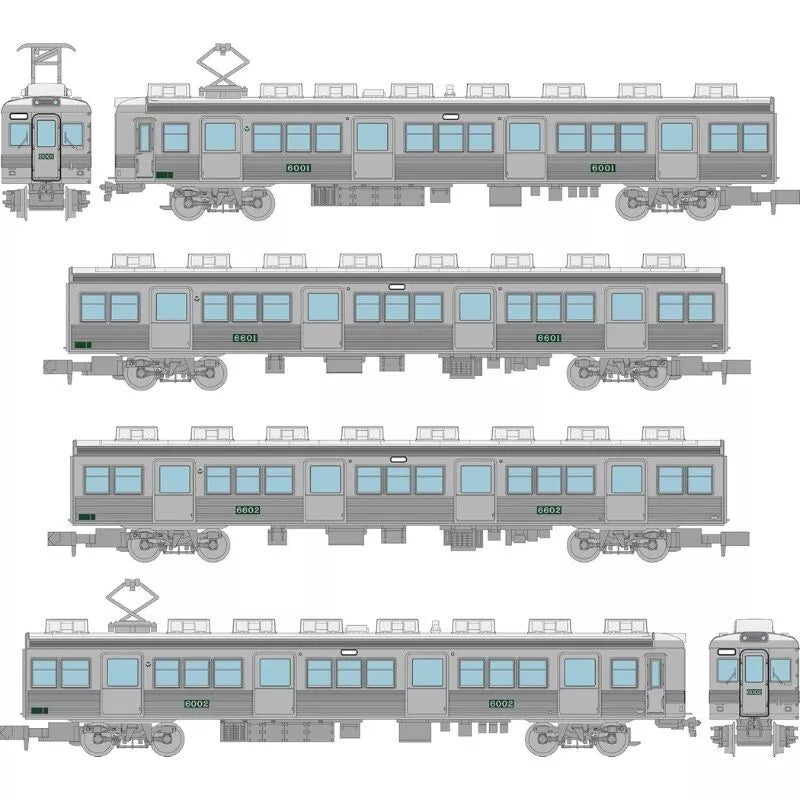 Tetsudou Collection Nankai Denki Tetsudou 6000 Series 4Car Set JAPAN OFFICIAL