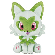 Pokemon Stroke Me and Stare at Me Wink Eyes Sprigatito Plush Doll JAPAN OFFICIAL