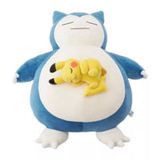 Pokemon Center Original Sleep Motchiri Snorlax & Pikachu Oyasumi Ver. Plush Doll