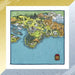 Pokemon Center Original Hand Towel Johto Map JAPAN OFFICIAL