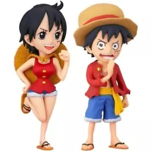Weekly Jump One Piece World Collectable Figure Left Hand & Lady Salad Luffy