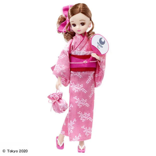 Takara Tomy Licca Chan Yukata Doll Tokyo 2020 Paralympic Emblem Japan Beamter