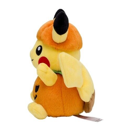 Pokemon Center Original Halloween Pumpkin Plush Doll Pikachu Japão Oficial