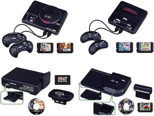 Sega History Collection Mega Drive 2 All 4 type Capsule Toy Figure JAPAN