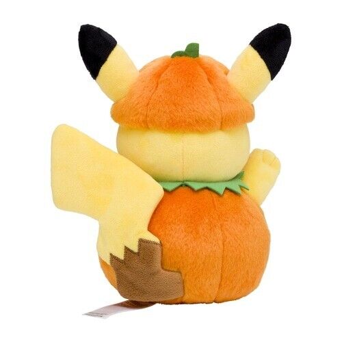 Pokemon Center Original Halloween Pumpkin Plush Doll Pikachu Japão Oficial