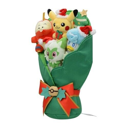 Pokemon Center Merca di Natale originale di Paldea 2023 Plushies Bouquet Giappone