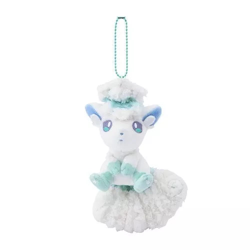Portachiavi in ​​peluche magnetico originale Pokemon Center Vulpix e Alolan Vulpix GIAPPONE