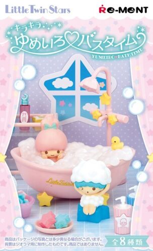 Re-Ment Sanrio LittleTwin Stars Yumeiro Bath Time Full Set 8 BOX Figure JAPAN