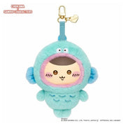 Chiikawa x Sanrio Characters Kiramekko Kurimanju x Hangyodon Plush Keychain