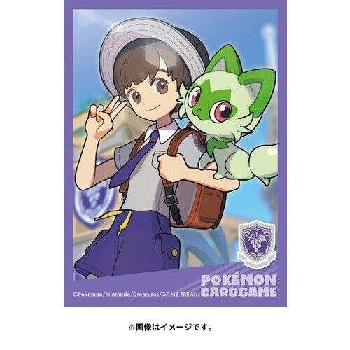 Pokemon -kaartmouwen Pokemon -trainer Florian & Sprigatito Japan Official