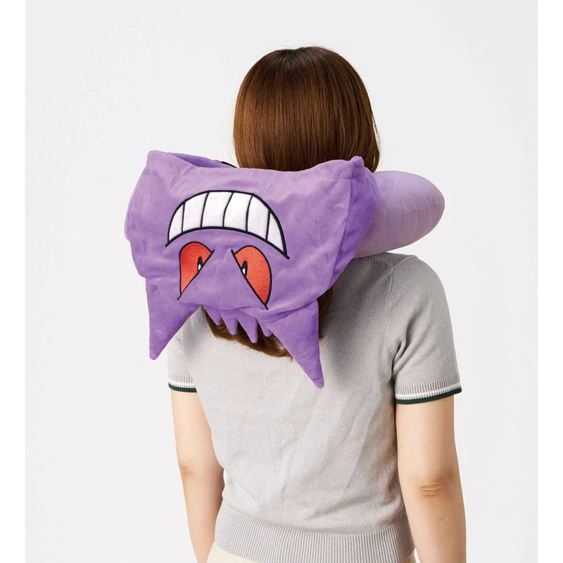 Almohada para el cuello con capucha Pokémon Gengar OFICIAL DE JAPÓN