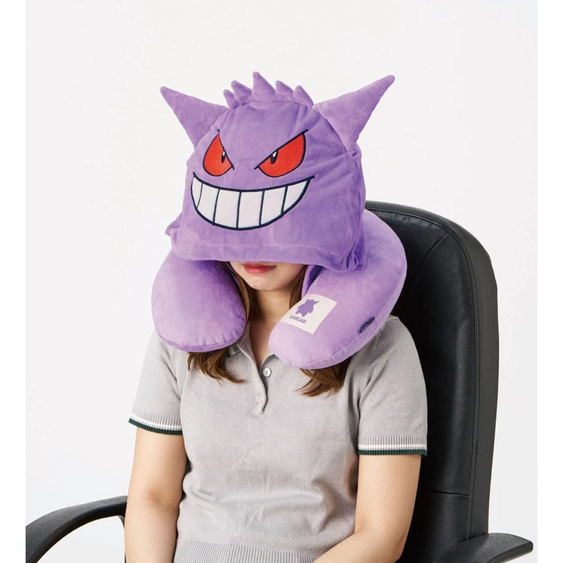 Almohada para el cuello con capucha Pokémon Gengar OFICIAL DE JAPÓN