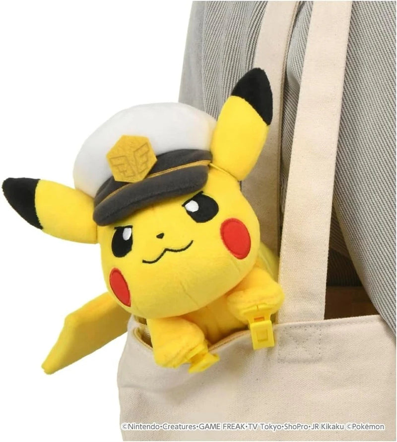 Takara Tomy Pokemon Plüsch Schulter Kapitän Pikachu JAPAN OFFIZIELL