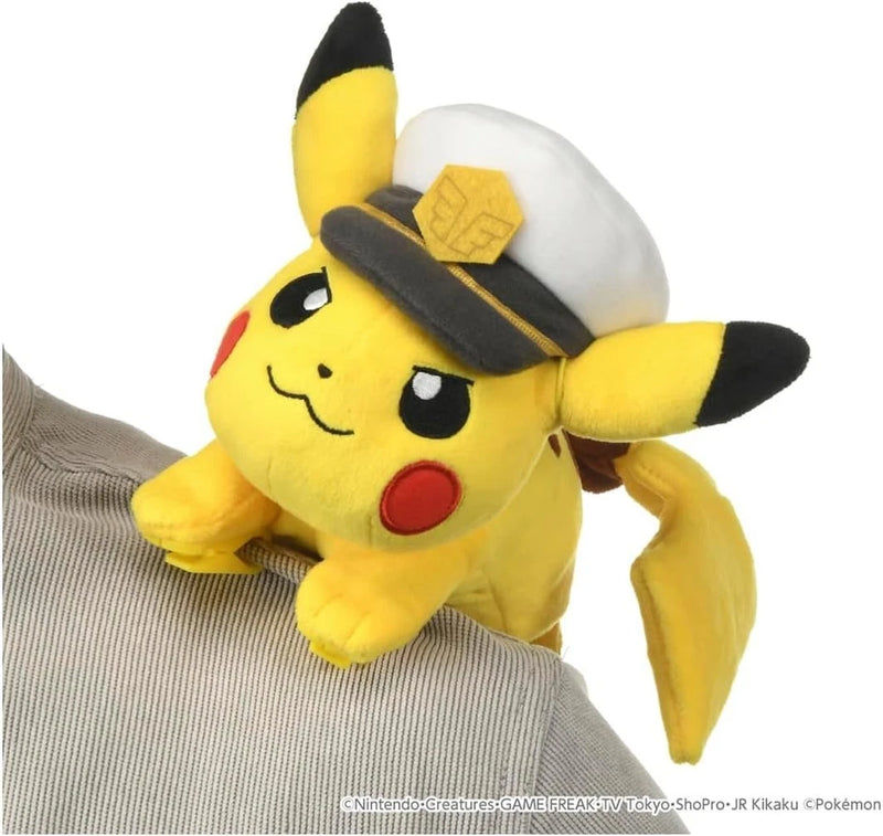 Takara Tomy Pokemon Plüsch Schulter Kapitän Pikachu JAPAN OFFIZIELL