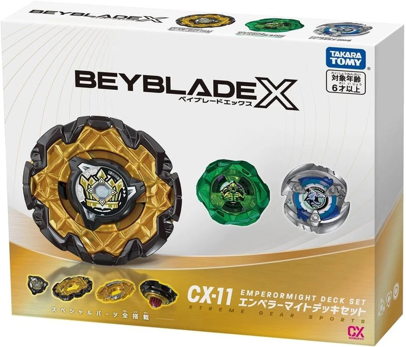Takara Tomy Beyblade X CX-11 Emperor Mite Deck Set JAPAN OFFICIAL