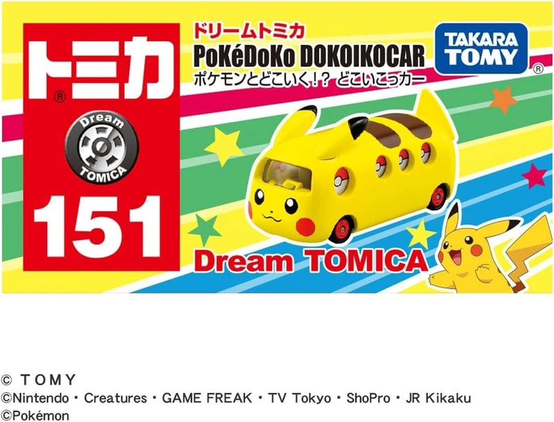 Takara Tomy Pokemon Dream Tomica No.151 PokeDoko Dokoikocar Pikachu JAPAN