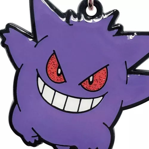 Pokemon Sparkly Metal Keychain Gengar JAPAN OFFICIAL