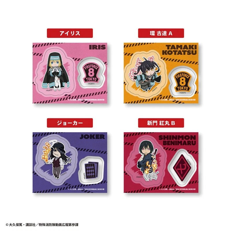 Enen no Shouboutai Vol.2 Nikoichi! Clear Sticker Gum 20Pack Box Candy Toy JAPAN