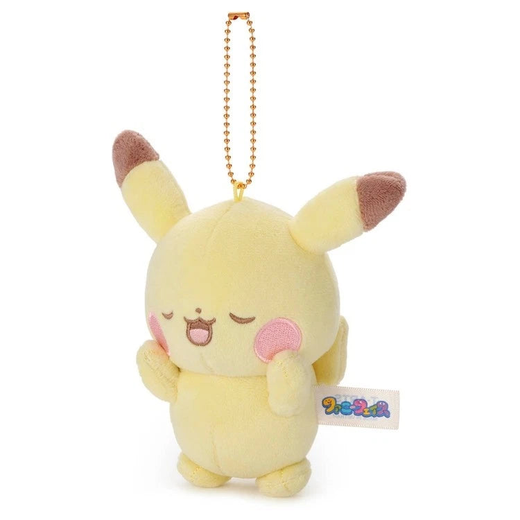 Pokemon Pokepeace Pikachu Plush Keychain Funny Face Ver. JAPAN OFFICIAL