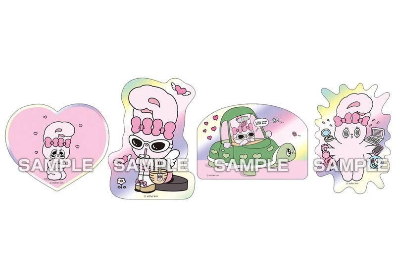 Esther Bunny Chara Cut Sticker Gum 16Pack Box Candy Toy JAPAN OFFICIAL