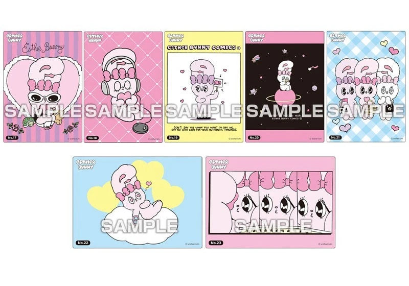 Esther Bunny Clear Card Collection Gum 18Pack Box TCG Candy Toy JAPAN OFFICIAL